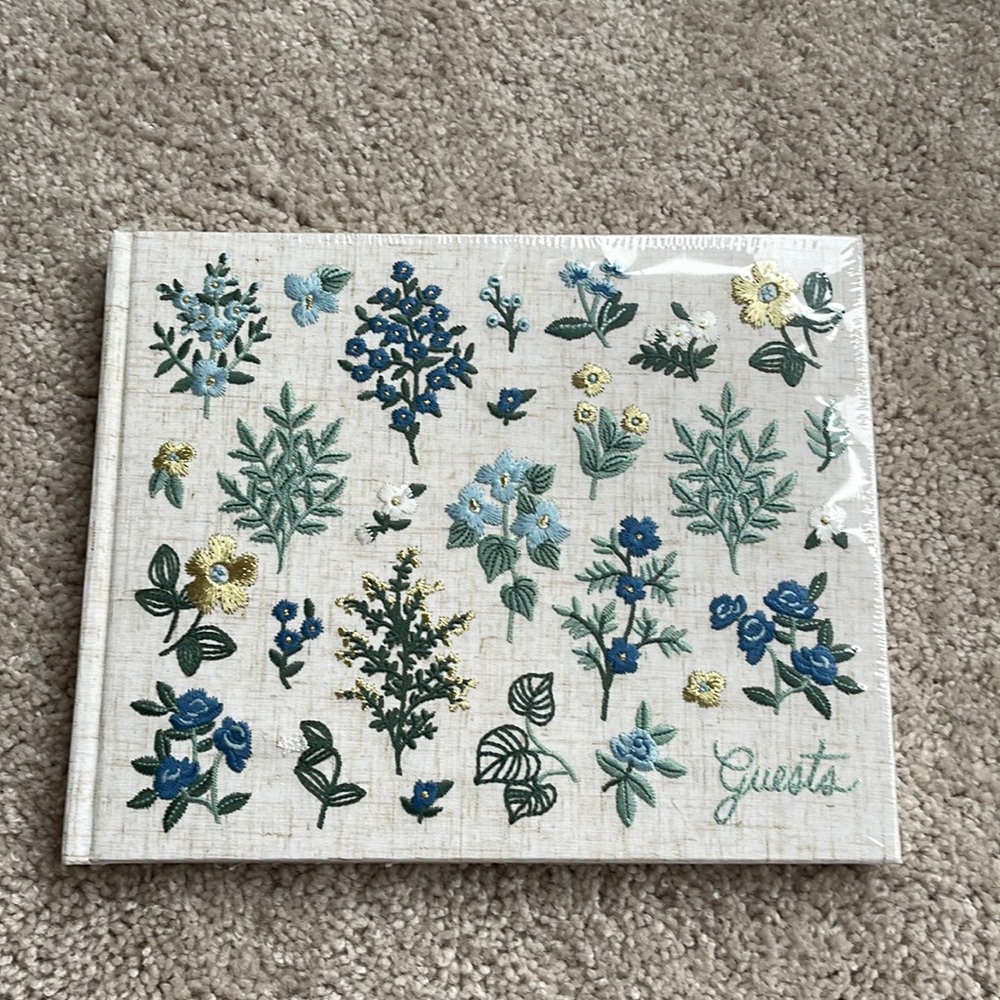 Rifle Paper Co. - NWT Embroidered Guest Book